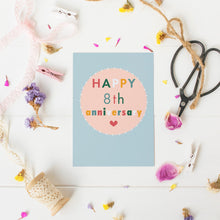 Load image into Gallery viewer, 8th Wedding Anniversary Card