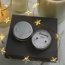 Load image into Gallery viewer, January Birthday Sterling Silver Mini Stud Earring