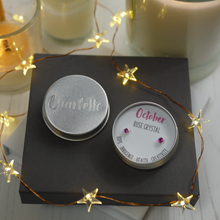 Load image into Gallery viewer, October Birthday Sterling Silver Mini Stud Earring