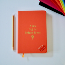 Load image into Gallery viewer, Big Fat Bright Ideas Soft Feel Notebook with Foiled Lightbulb Design