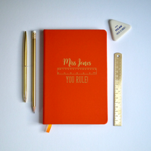 Load image into Gallery viewer, Personalised You Rule Notebook