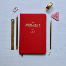 Load image into Gallery viewer, Personalised Recipe Notebook With Food Mixer Design