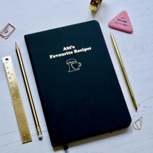 Load image into Gallery viewer, Personalised Recipe Notebook With Food Mixer Design