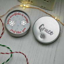 Load image into Gallery viewer, Sterling Silver Snowflake Stud Earrings