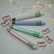 Load image into Gallery viewer, 6 Colour Retractable Ballpoint Pen