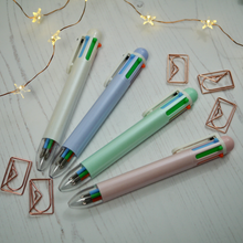 Load image into Gallery viewer, 6 Colour Retractable Ballpoint Pen