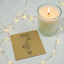 Load image into Gallery viewer, Floral Happy Birthday Card With Forget Me Not Seed Pack