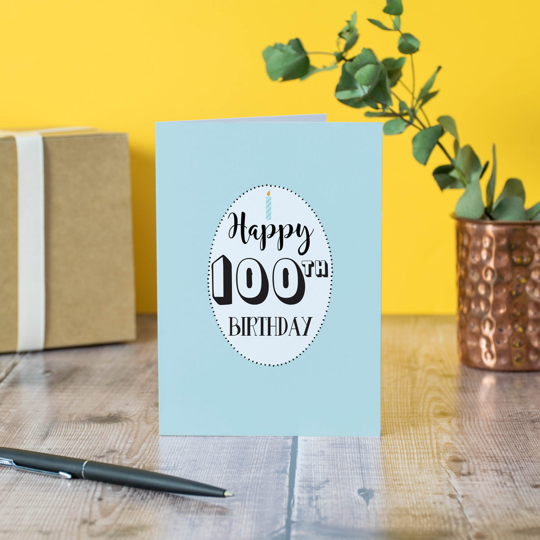 100th Birthday Card