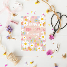 Load image into Gallery viewer, Happy Birthday Mummy Greetings Card - Larger A5 size
