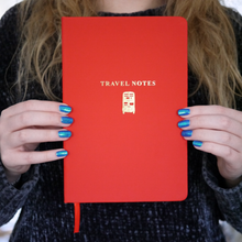 Load image into Gallery viewer, Soft Feel Notebook Travel Notes With Foiled London Bus Design
