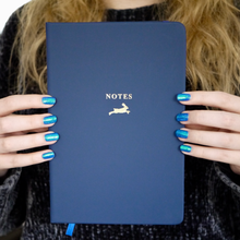 Load image into Gallery viewer, Soft Feel Notebook with Foiled Hare Design
