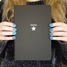 Load image into Gallery viewer, Soft Feel Notebook with Foiled Star Design
