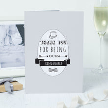 Load image into Gallery viewer, &#39;Thank You For Being Our Ring Bearer&#39; Card
