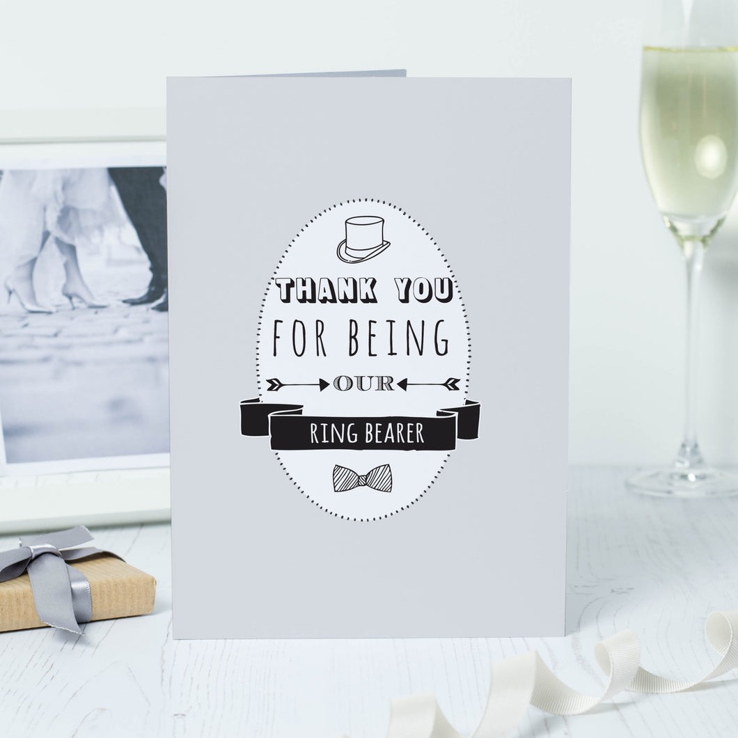 'Thank You For Being Our Ring Bearer' Card