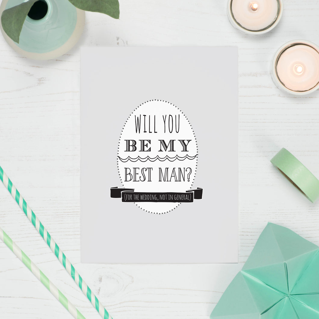 Will You Be My Best Man Card