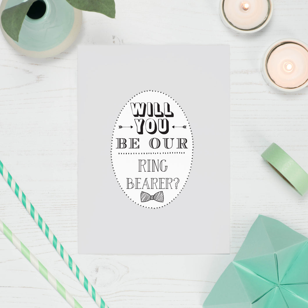 Will You Be Our Ring Bearer Card