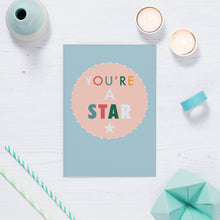 Load image into Gallery viewer, You&#39;re A Star Congratulations Card
